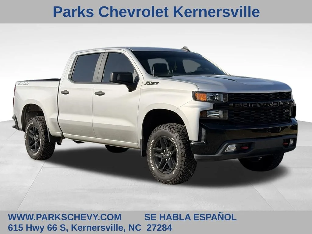 Used 2021 Silver Chevrolet Custom Trail Boss image 1