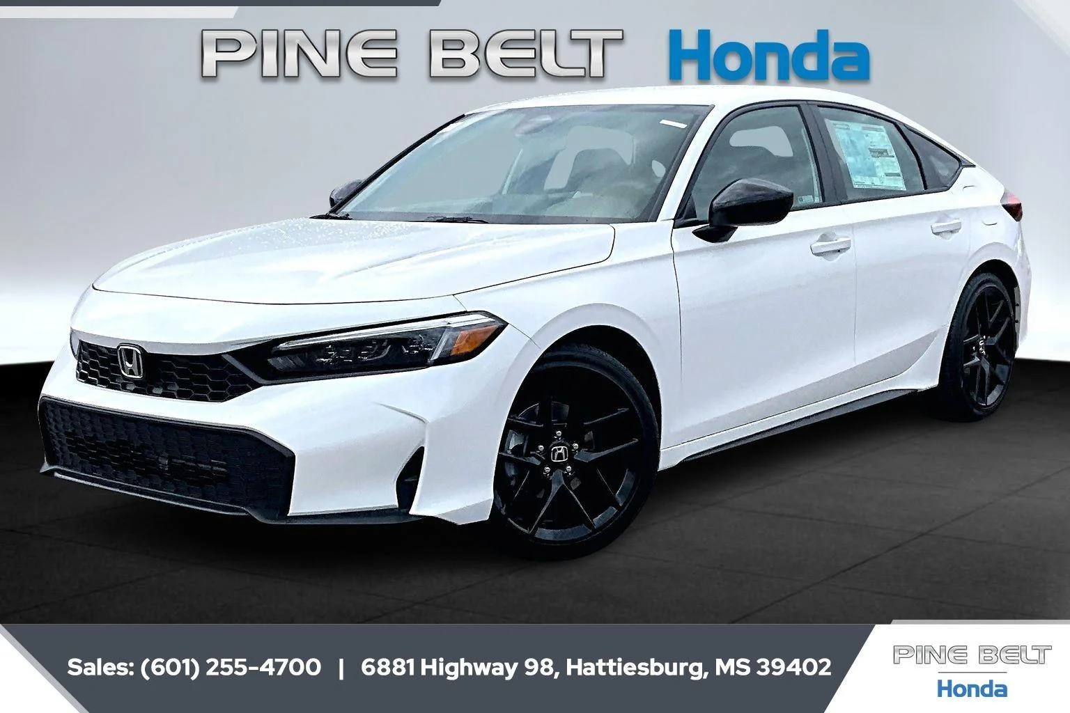 New 2026 Platinum White Pearl Honda Sport image 2