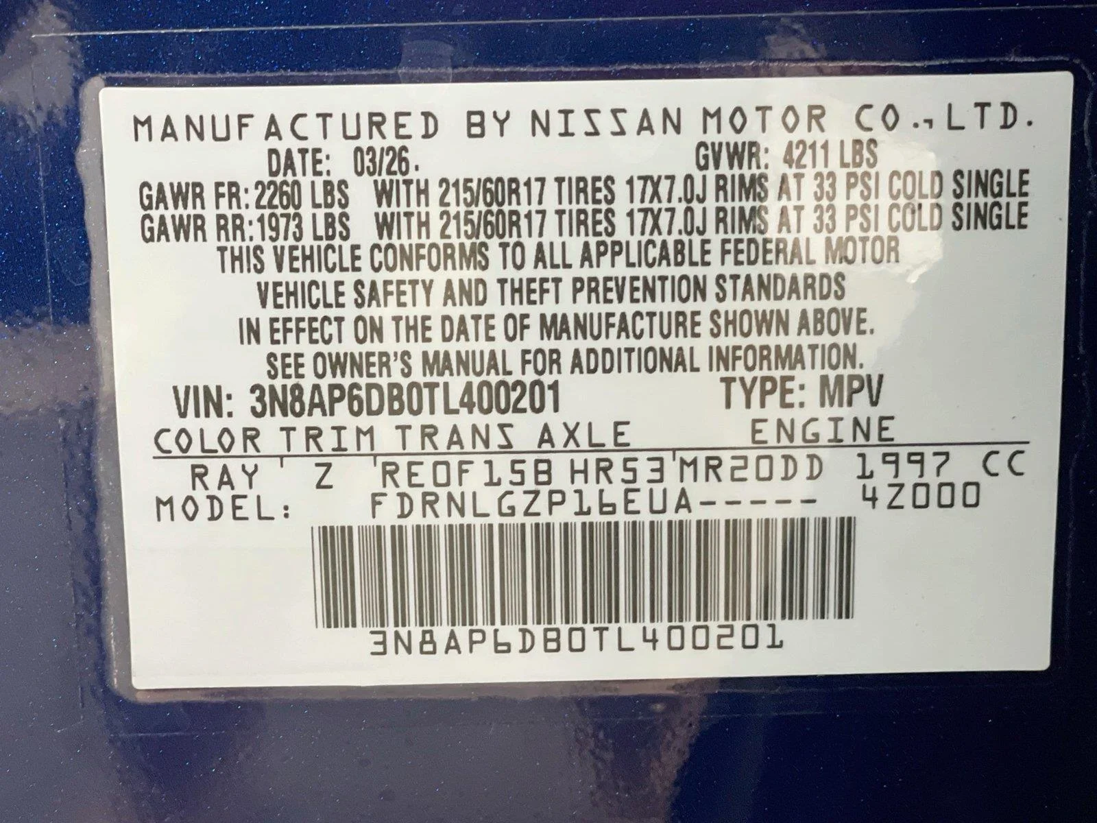 Used 2026 Deep Blue Pearl Nissan SR image 33