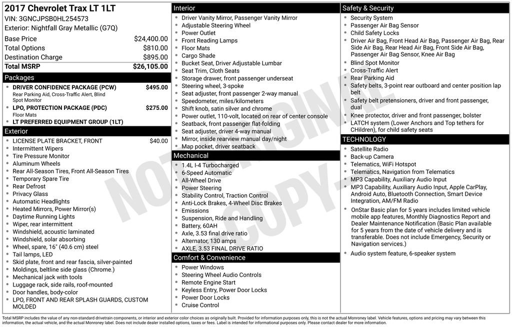 Used 2017 Gray Chevrolet LT image 2
