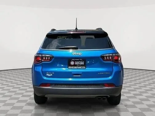Used 2022 Laser Blue Jeep Limited image 4