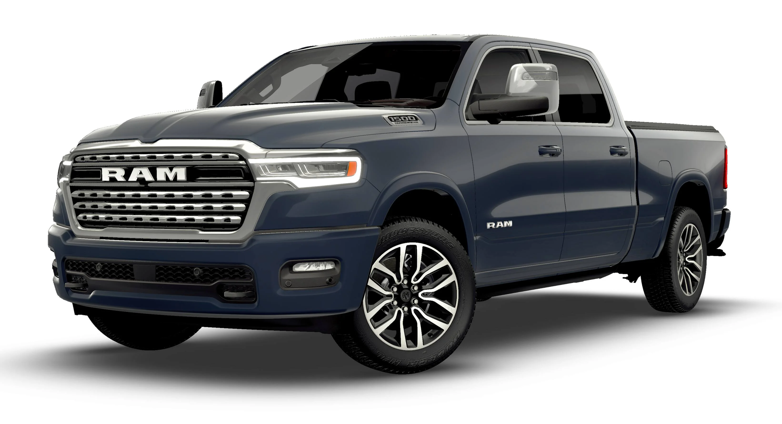 New 2026 Forged Blue Metallic Exterior Paint RAM Limited Longhorn image 1