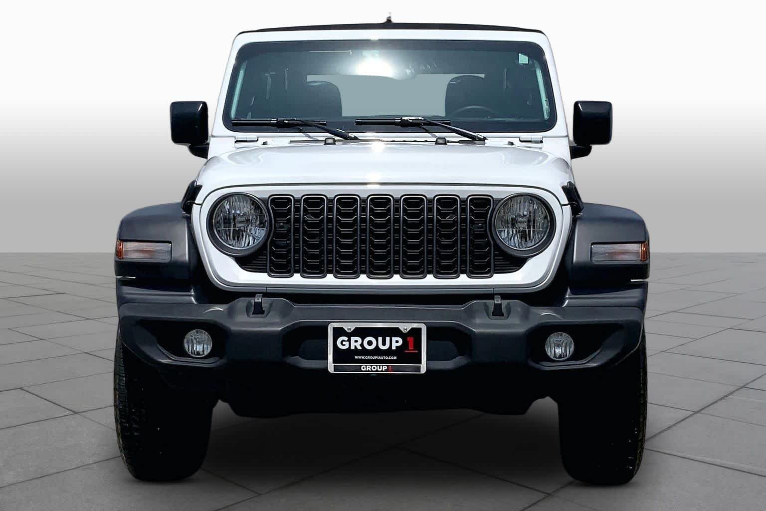 Used 2024 Bright White Clearcoat Jeep Sport image 4