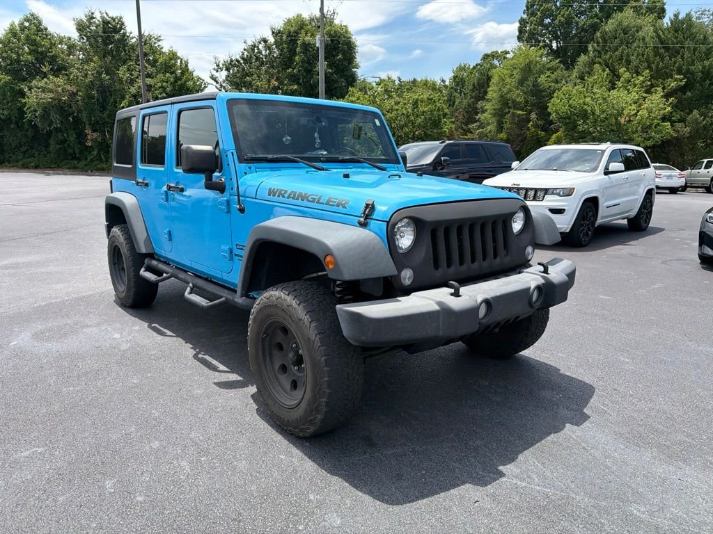 Used 2017 Blue Jeep Unlimited Sport image 3