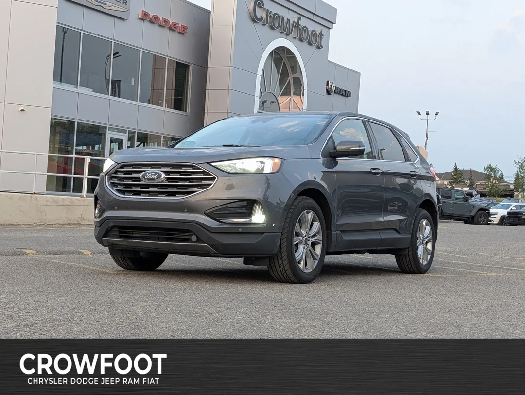Used 2022 Grey Ford Titanium - AWD - Leather Seats - Parking Sensors - Blind Spot Monitor & More! image 1