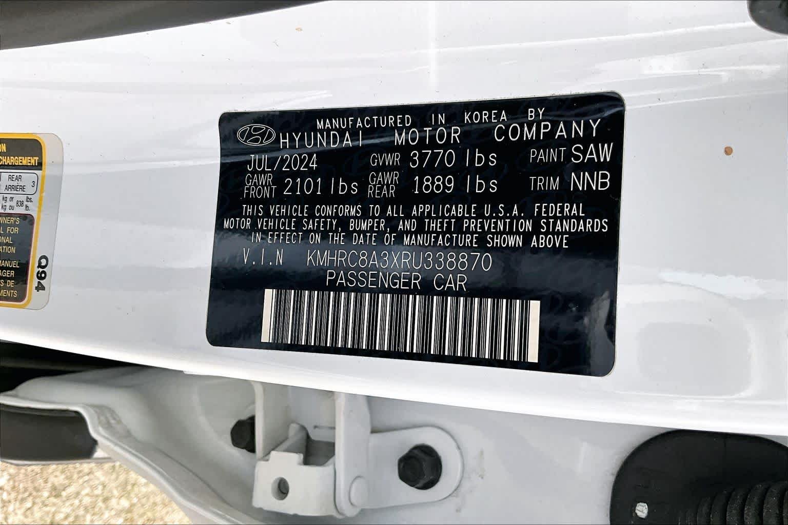 Used 2024 Lunar White Hyundai SEL image 34