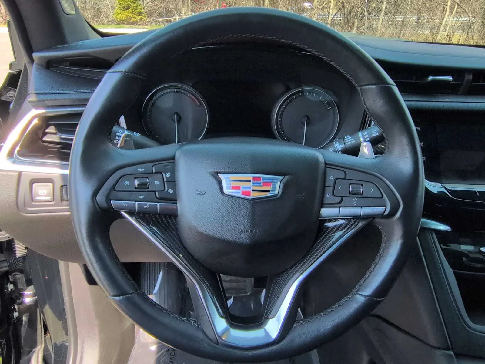 Used 2024 Stellar Black Metallic Cadillac AWD Sport image 25