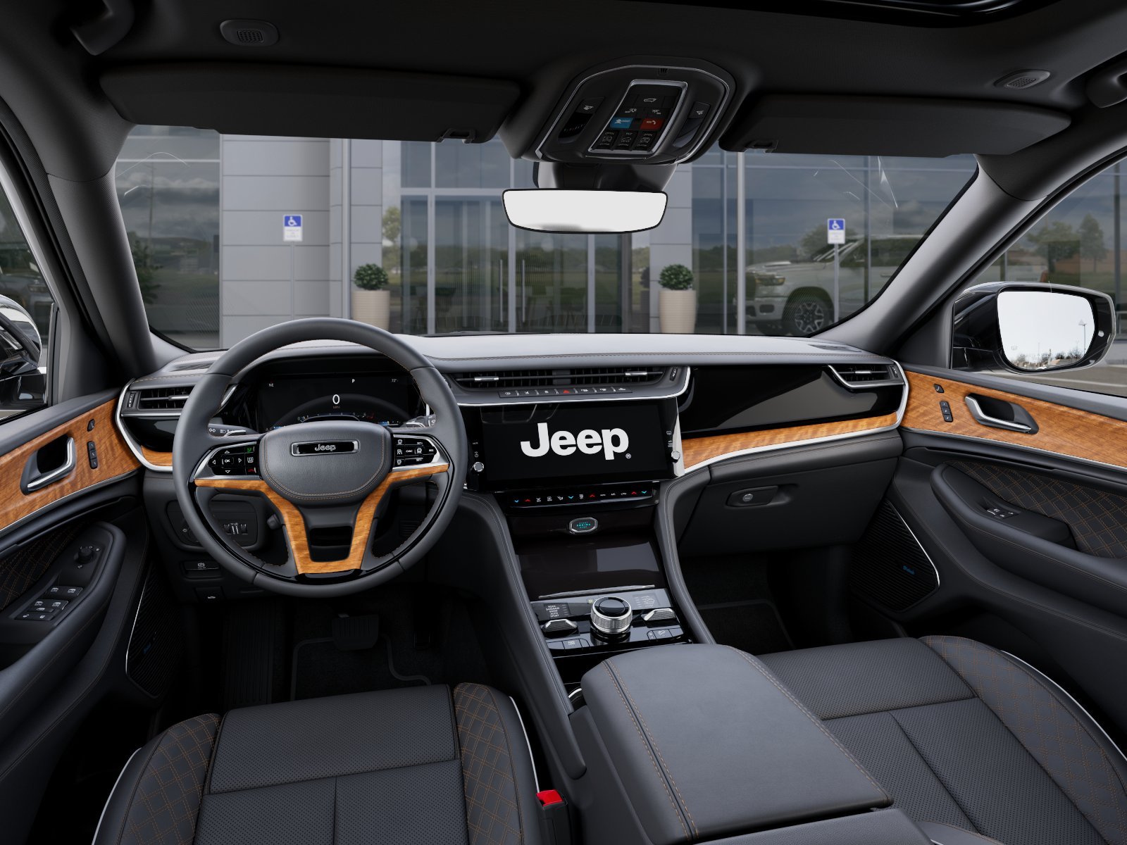 New 2026 Bright White Clear-Coat Exterior Paint Jeep Summit 4x4 image 40