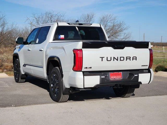 New 2026 White Toyota Platinum 4x4 CrewMax 5.5 ft. box 145.7 in. WB image 3