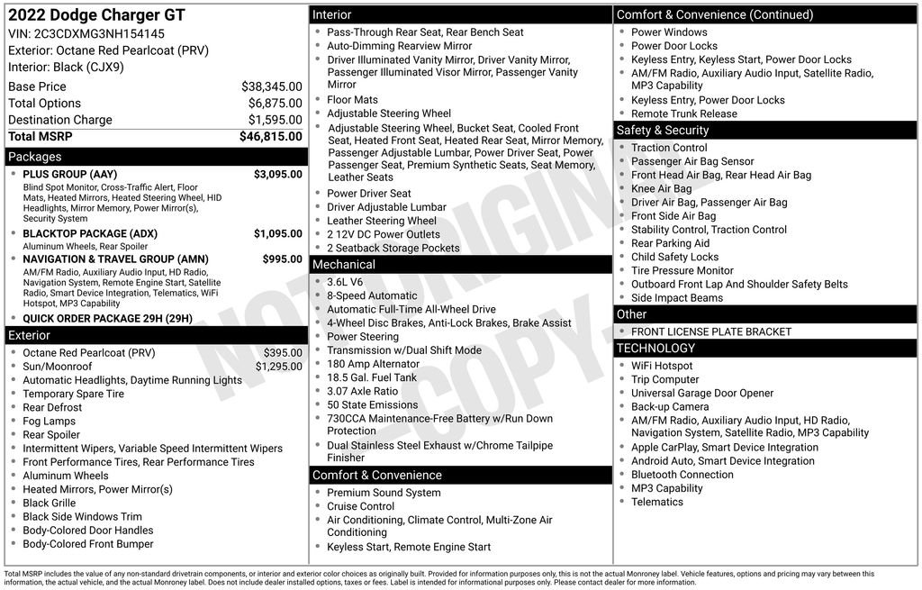 Certified Used 2022 Red Dodge GT image 6