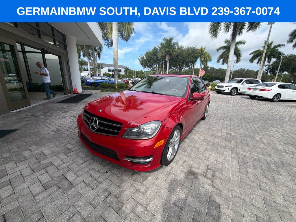 Used 2014 Mars Red Mercedes-Benz C 250 image 1