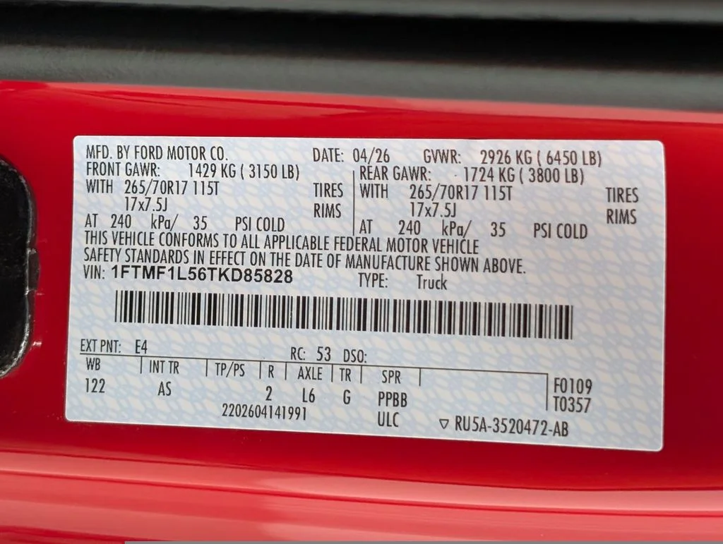 New 2026 Red Ford XL image 23