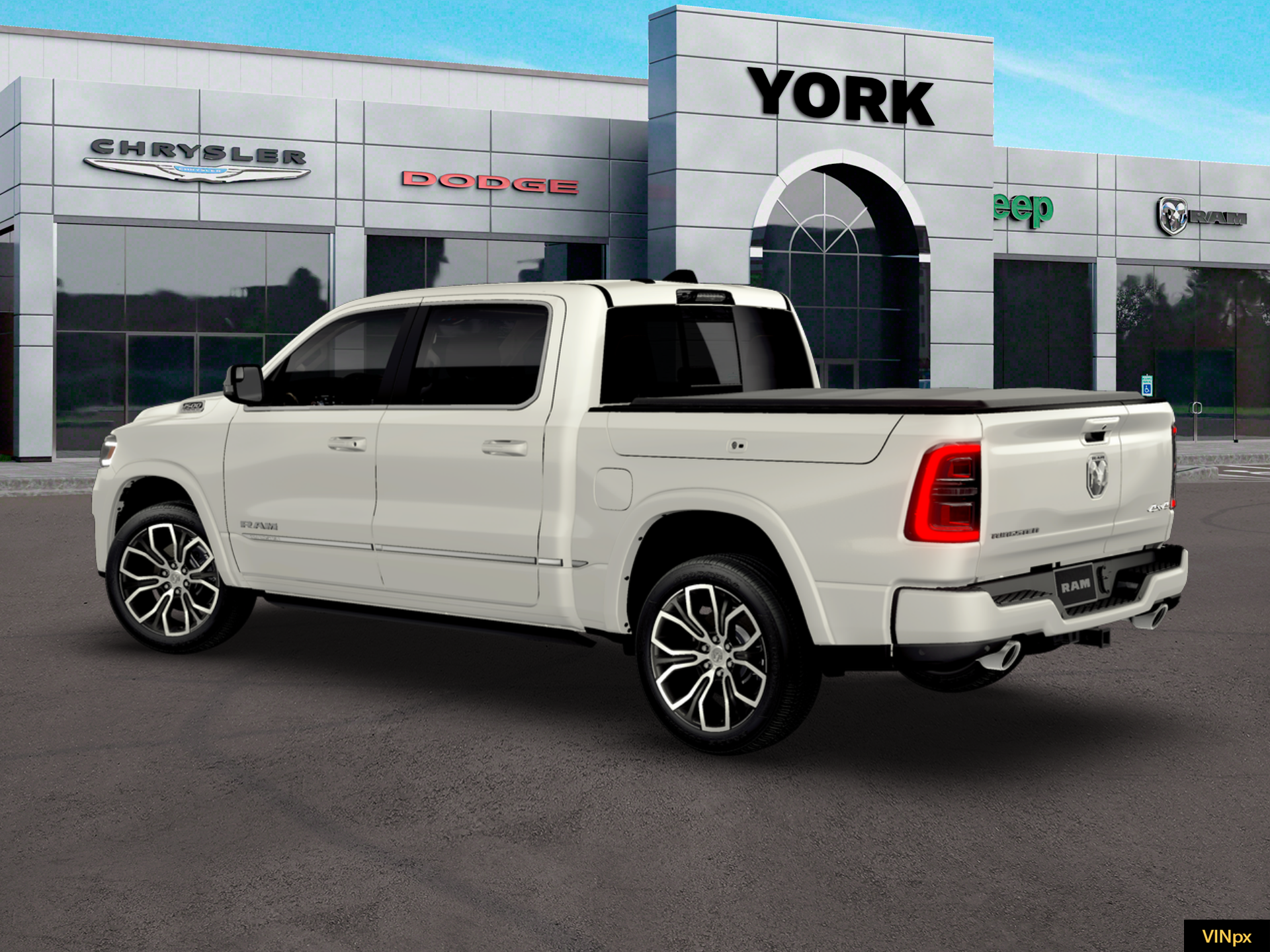 New 2026 Ivory White Tri-Coat Pearl-Coat Exterior Paint RAM Tungsten image 16