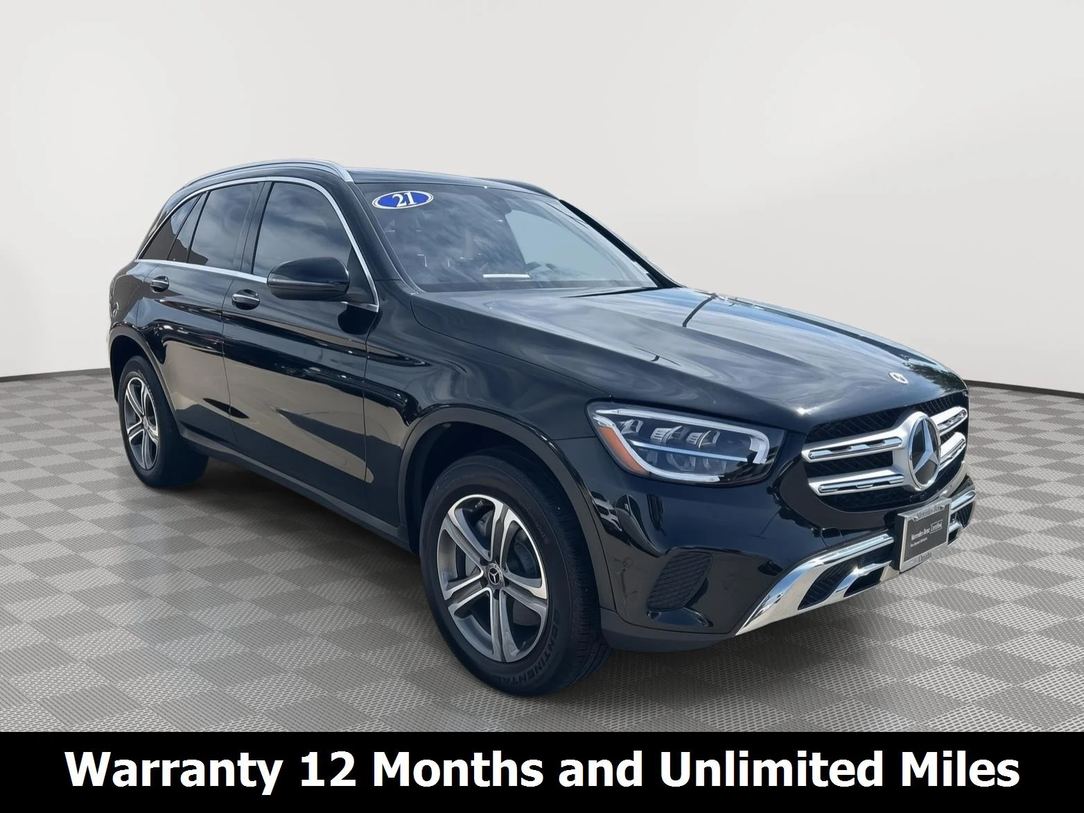 Certified Used 2021 Black Mercedes-Benz GLC 300 image 1