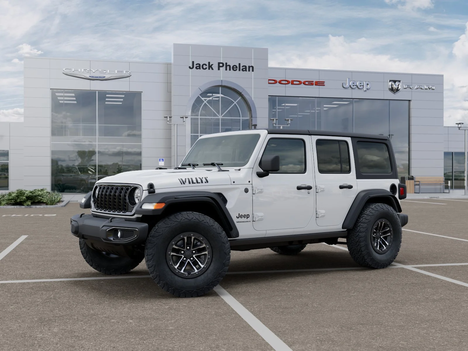 New 2026 Bright White Clear-Coat Exterior Paint Jeep Willys image 28