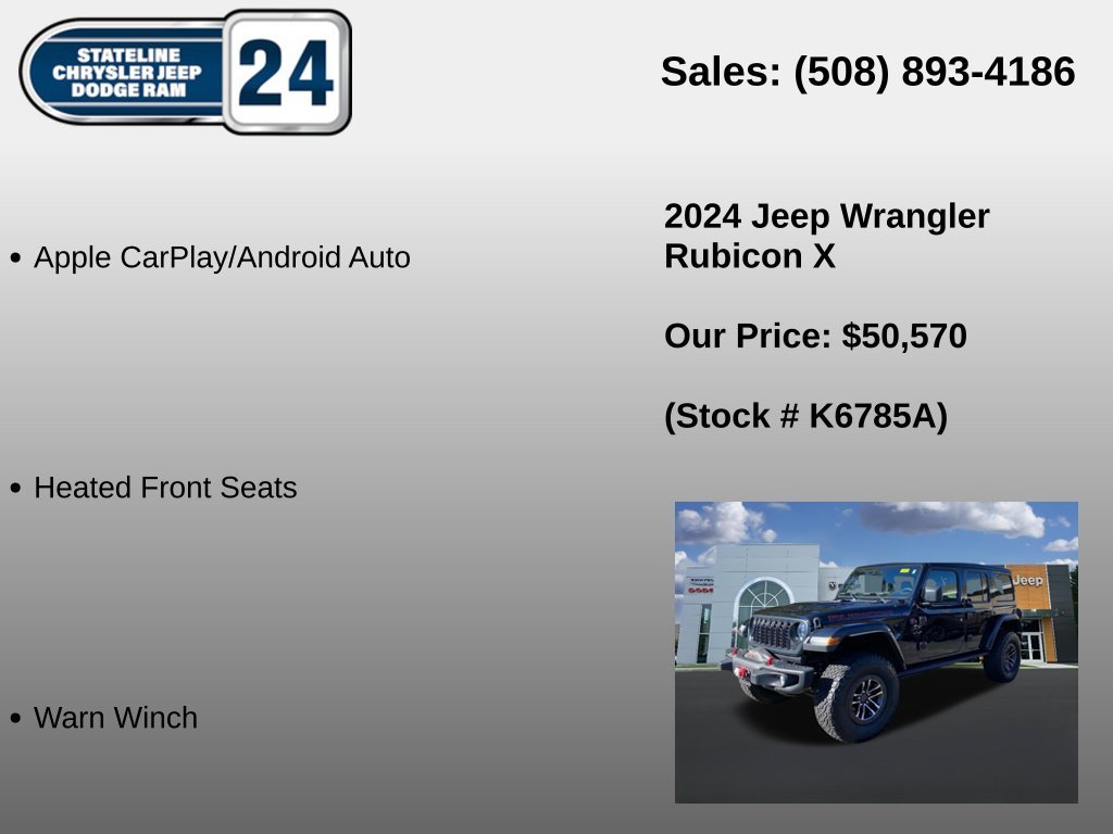 Used 2024 Black Jeep Rubicon X image 10