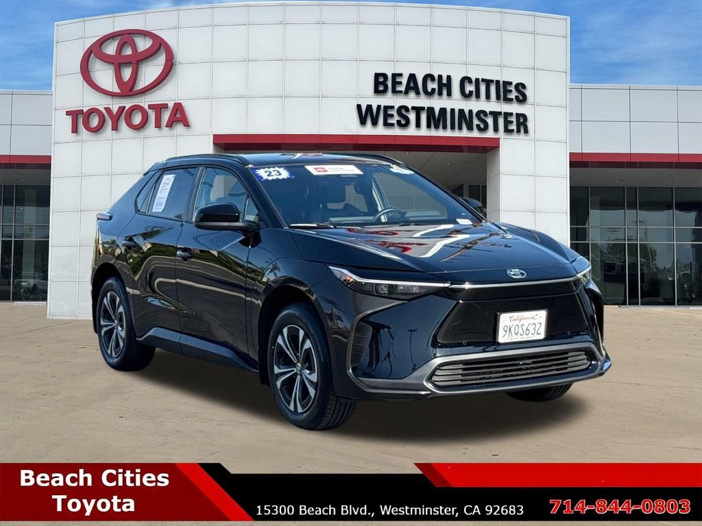 Certified 2023 Toyota bZ4X XLE with VIN JTMAAAAAXPA028925 for sale in Westminster, CA