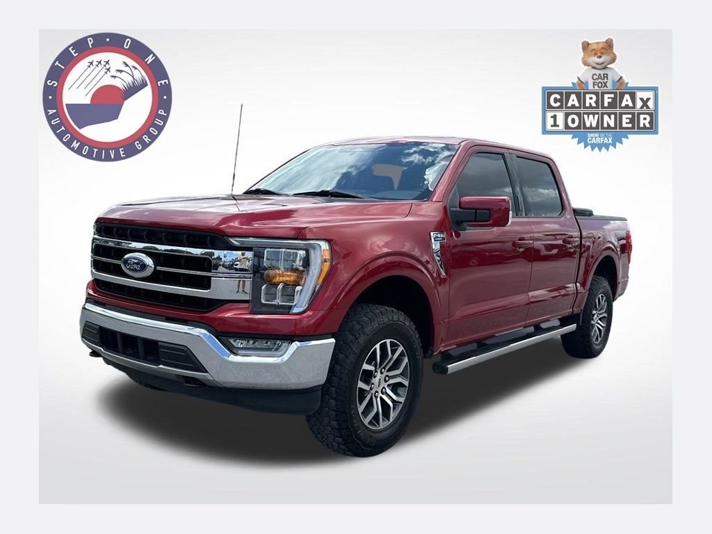 Used 2022 Red Ford Lariat image 1