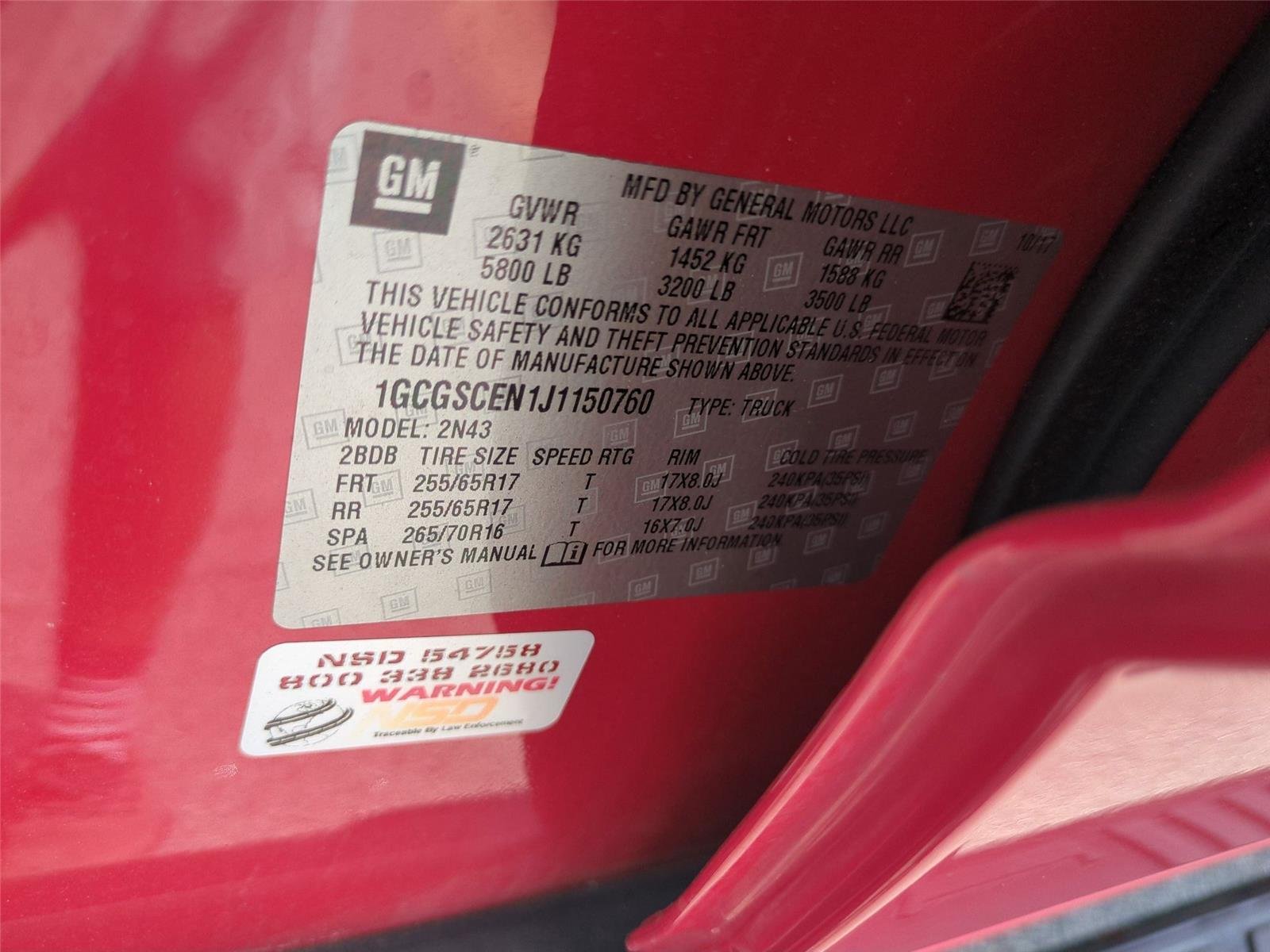 Used 2018 Red Hot Chevrolet 2WD LT image 38