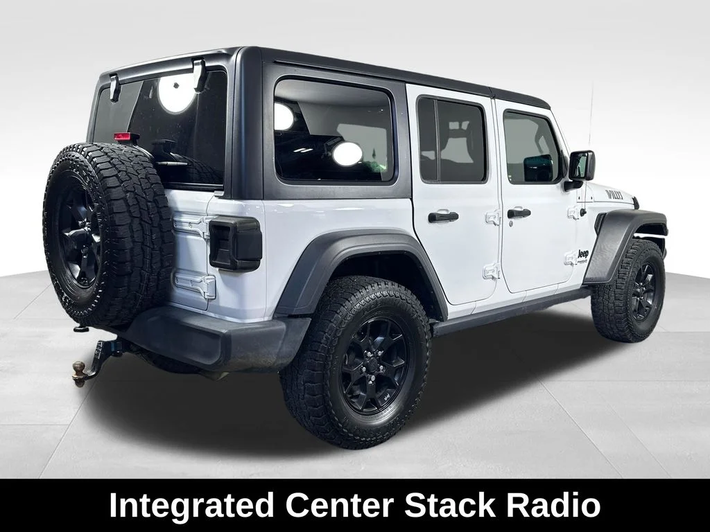 Used 2020 White Jeep Unlimited Sport image 12