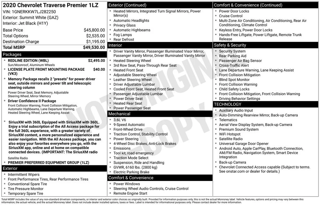 Used 2020 Summit White Chevrolet Premier image 44