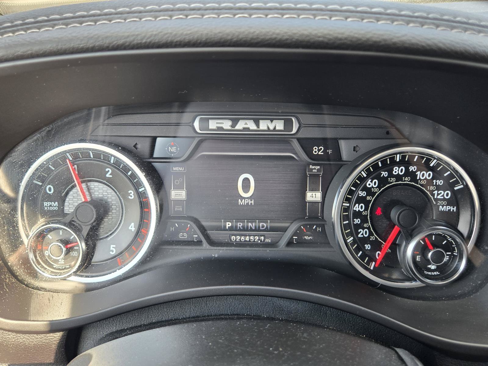 Used 2023 Diamond Black Crystal Pearlcoat Ram Laramie image 24