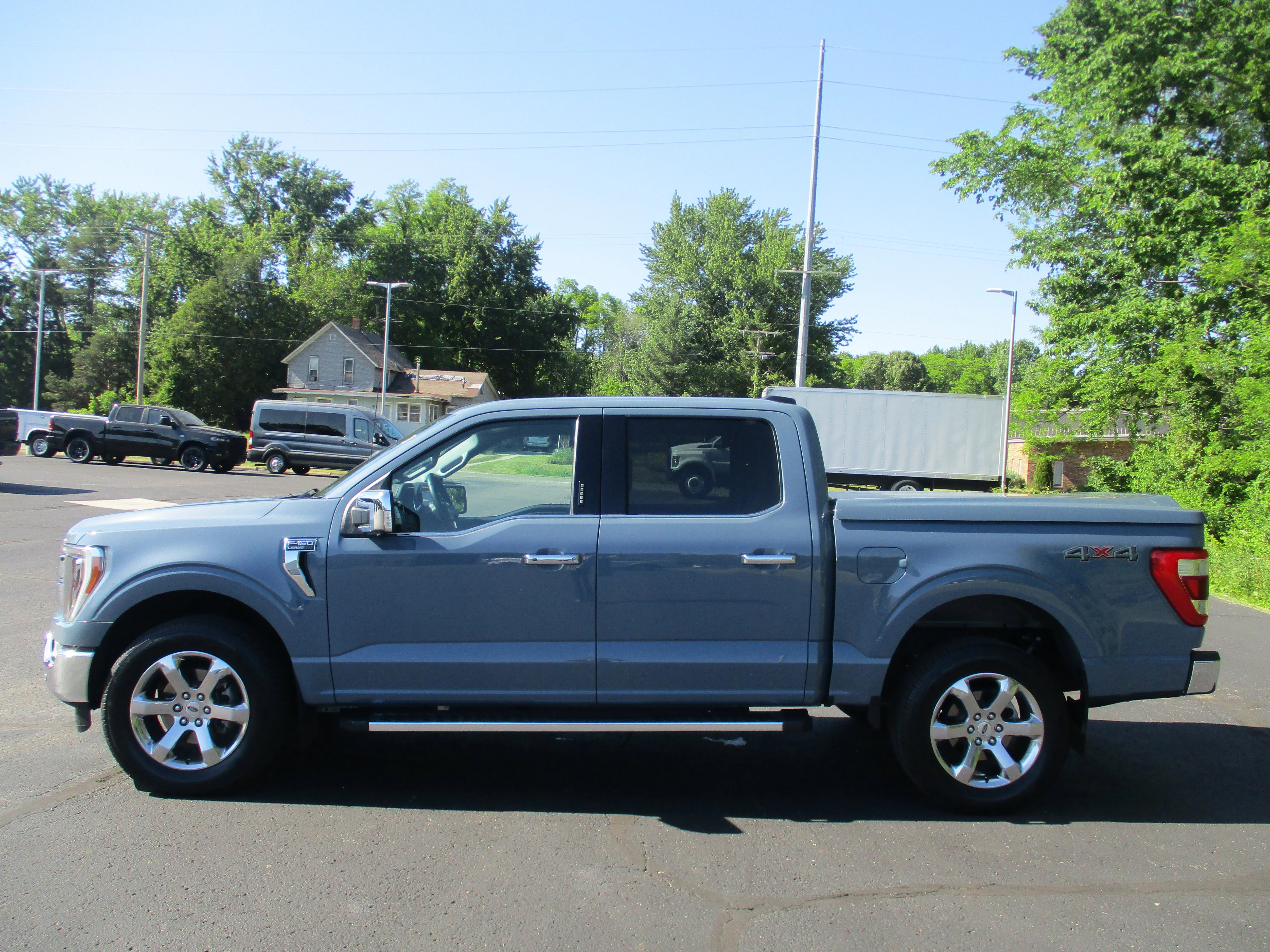 Used 2023 Azure Gray Metallic Tri-Coat Ford LARIAT image 63