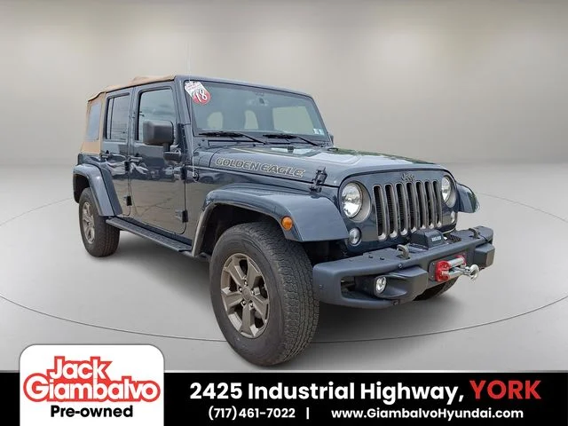 Used 2018 Black Jeep Unlimited Sport image 1