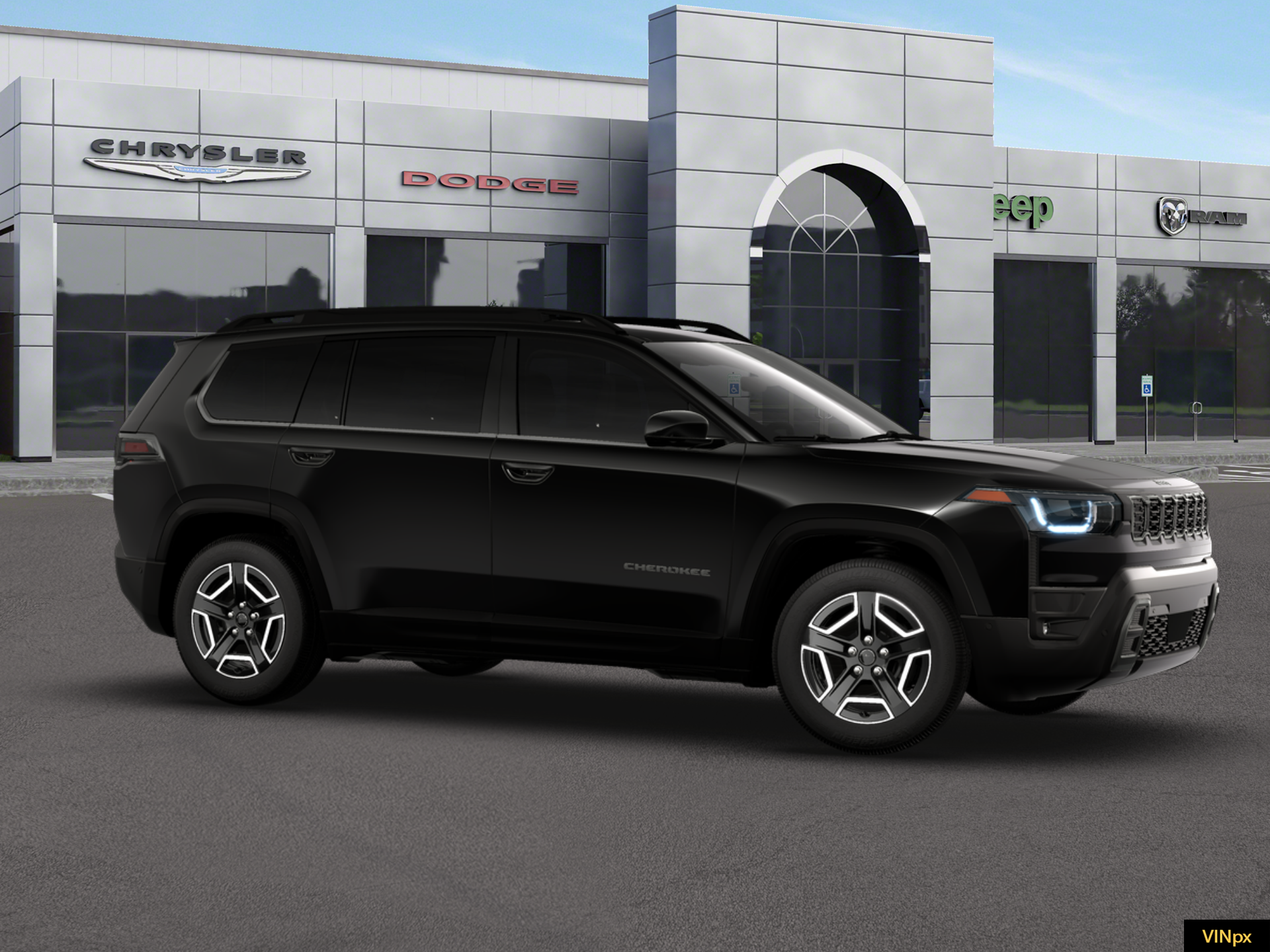 New 2026 Diamond Black Crystal Pearl-Coat Exterior Paint Jeep  image 10
