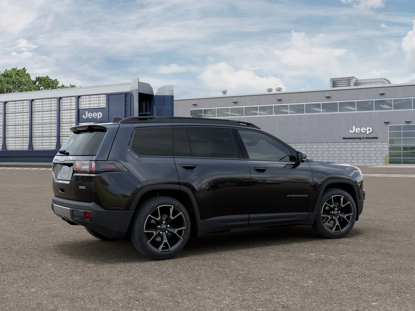 New 2026 Diamond Black Crystal Pearl-Coat Exterior Paint Jeep Overland 4x4 image 30
