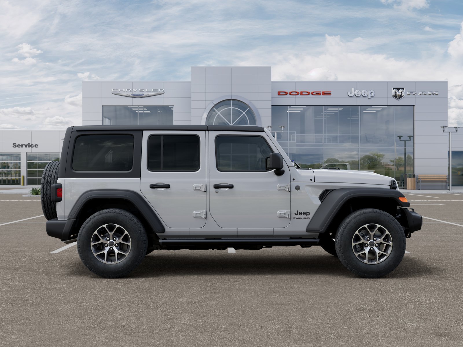 New 2025 Bright White Clearcoat Jeep Sport S image 36