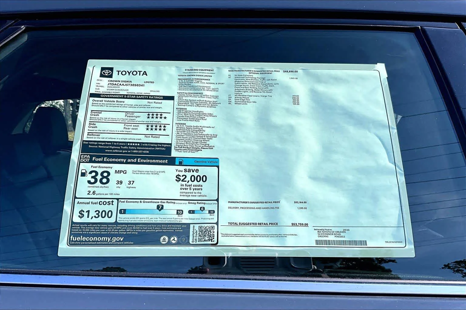 New 2026 Storm Cloud Toyota Limited image 23