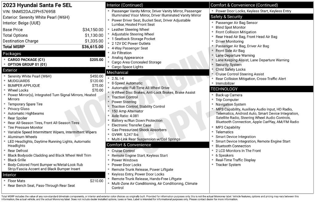 Certified Used 2023 White Hyundai SEL image 7