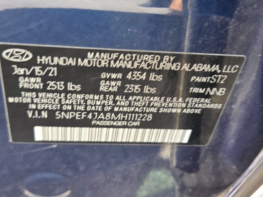 Used 2021 Stormy Sea Hyundai SEL image 19