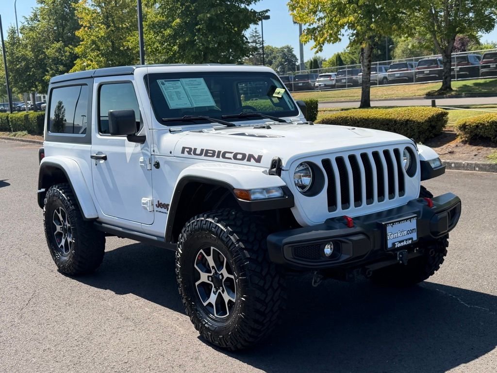 Used 2023 Bright White Clearcoat Jeep Rubicon image 2