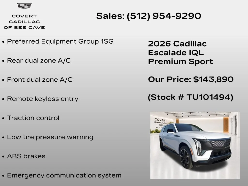 2026 Cadillac Escalade IQL Premium Sport - Photo 7
