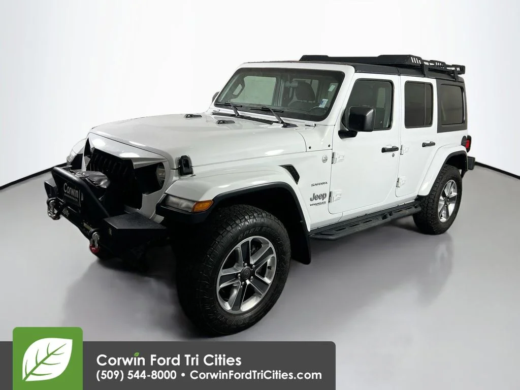 Used 2019 Bright White Clearcoat Jeep Unlimited Sahara image 5