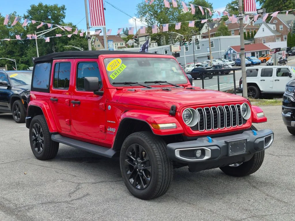 Used 2024 Red Jeep Sahara 4xe image 4
