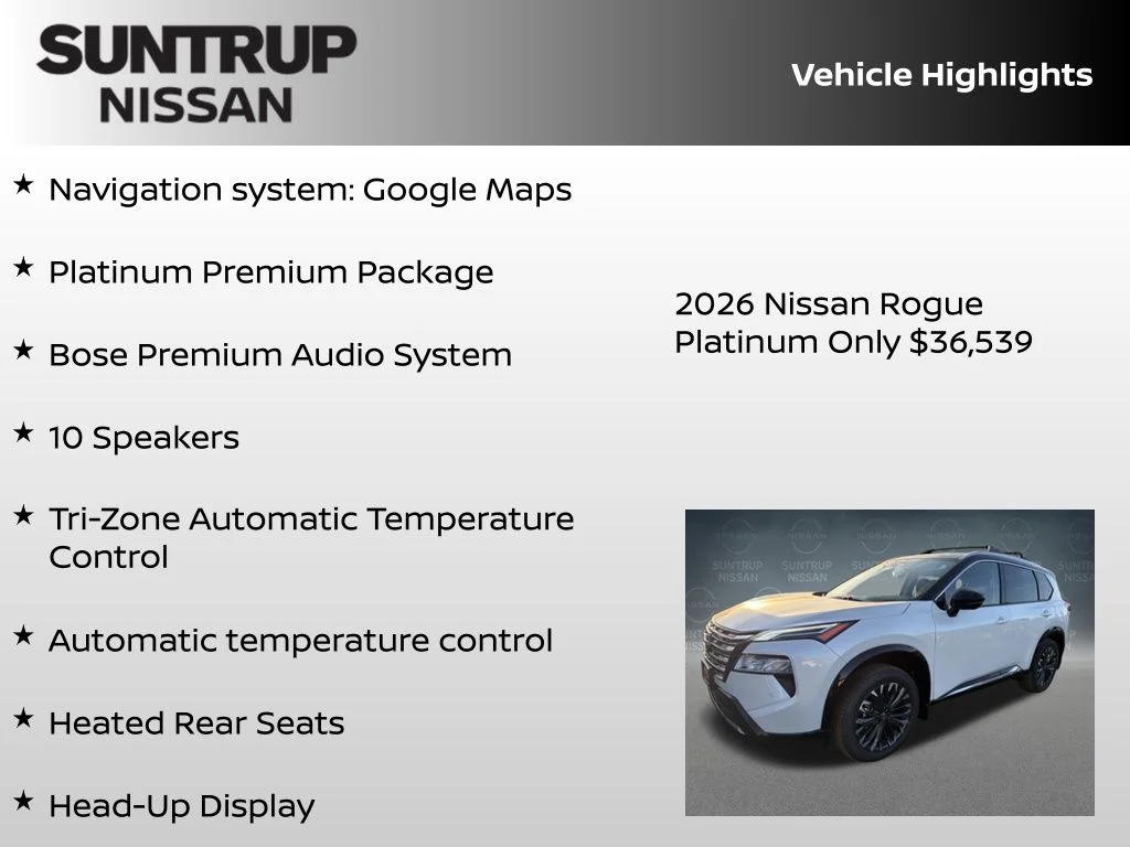 2026 Nissan Rogue Platinum - Photo 8