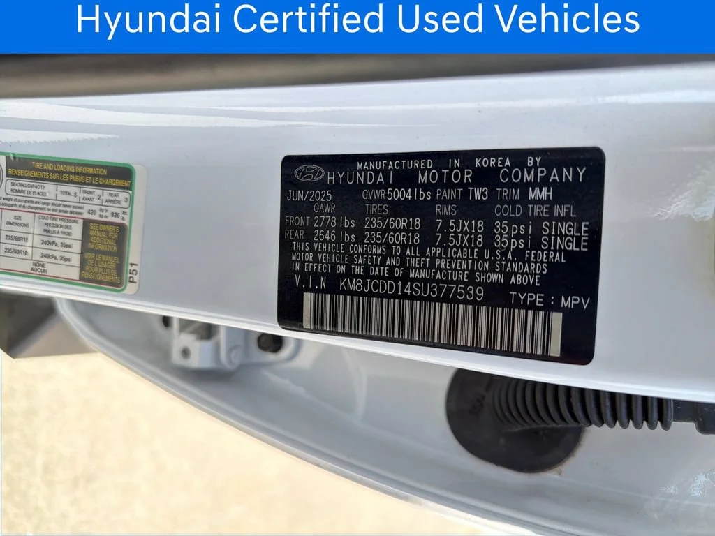 Certified Pre-Owned 2025 Hyundai Tucson Hybrid SEL Convenience