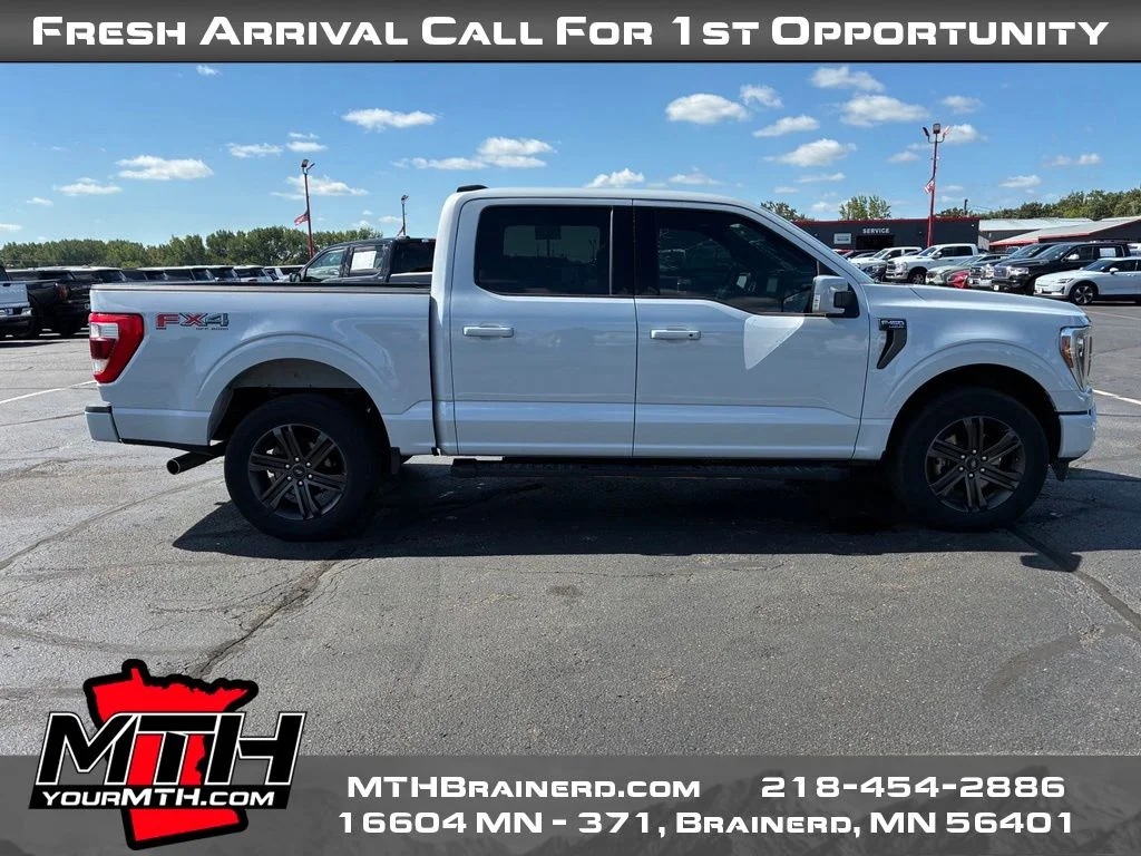 Certified Used 2022 White Ford Lariat image 1