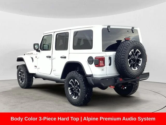 New 2026 Bright White Clearcoat Jeep 4-DOOR RUBICON image 3