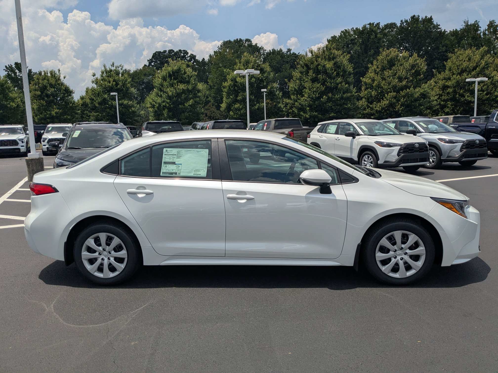 New 2026 Wind Chill Pearl Toyota LE image 3