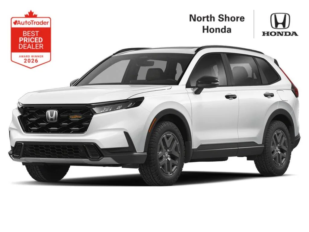 New 2026 Platinum White Pearl Honda TRAILSPORT HYBRID image 1