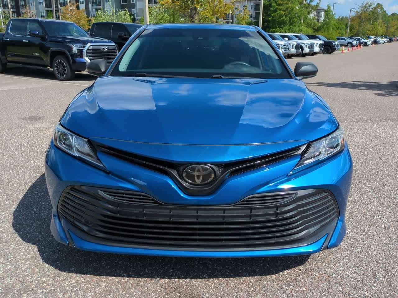 Certified Used 2020 Blue Streak Metallic Toyota LE image 9