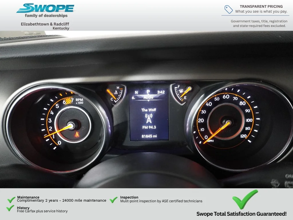 Used 2018 Ocean Blue Metallic Clearcoat Jeep Sport image 15