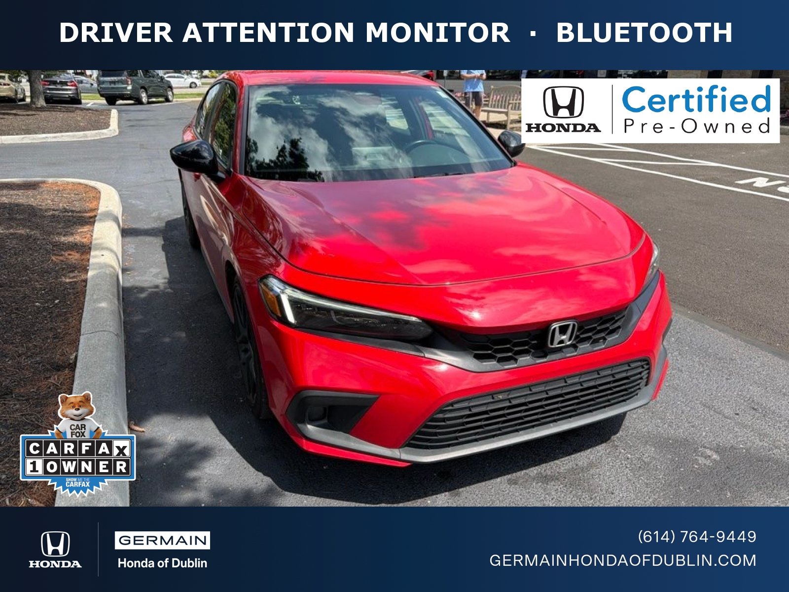 Certified Used 2024 Rallye Red Honda Sport image 1