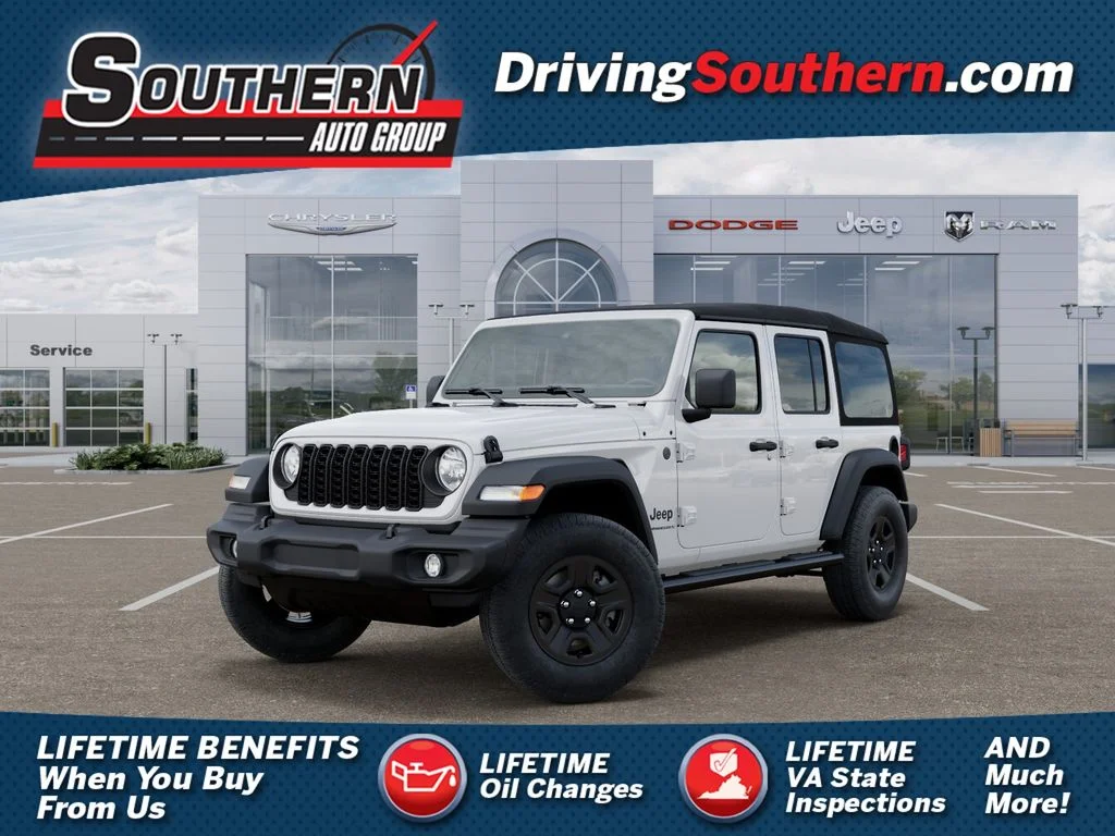 New 2026 Bright White Clear-Coat Exterior Paint Jeep Sport image 1