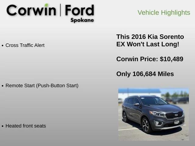 Used 2016 Platinum Graphite Kia EX image 18