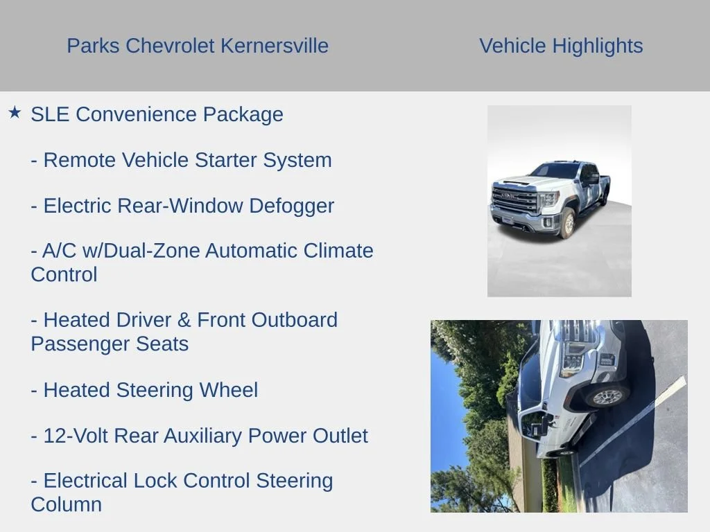 Used 2022 SUMMIT WHITE GMC SLE image 10